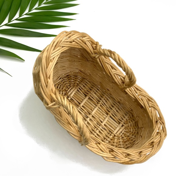 Vintage Wicker Basket Baby Carriage Planter